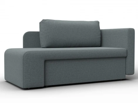 Кушетка Лига-097 (ДВП,ДСП,ЛДСП,Брус/Пластик/Рогожка/Серый) Лига Диванов 132572