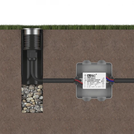 Встраиваемый светильник светодиодный уличный DL-AL-0471-1-SL-NW IP67 (220V, круглые)