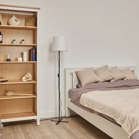 Торшер Е27, 60W. Черный/Белый Uniel UML-T510 E27 BLACK/WHITE