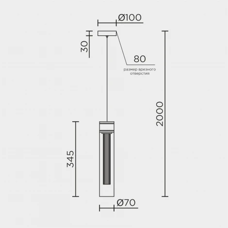 Подвесной светильник светодиодный Modelux ML.88941.1 GD