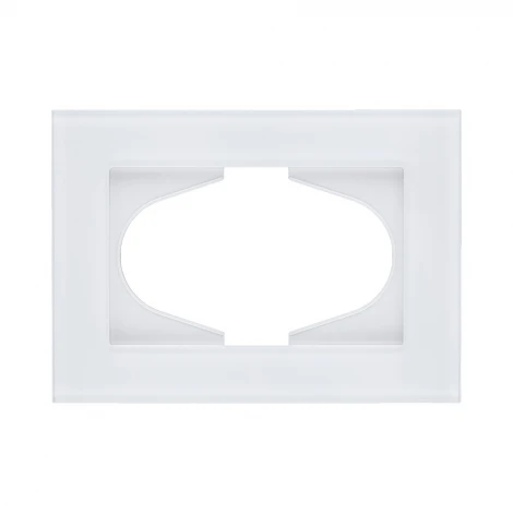 Рамка для двойной розетки стекло белый Kollinger Reflex MG RM120WH