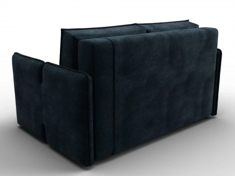 Диван прямой Лига-117 (ЛДСП,Брус,Фанера,Велюр/Графит) Лига Диванов 137018