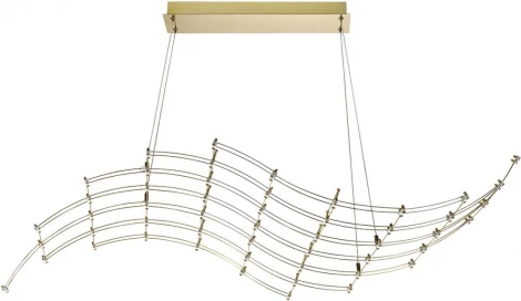 Подвесной светильник Odeon Light Welki 7058/45L нерж/сталь золото LED 3000K 220V (на тросе)