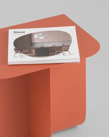 Журнальный столик Stool Group Laure металл красный УТ000041898