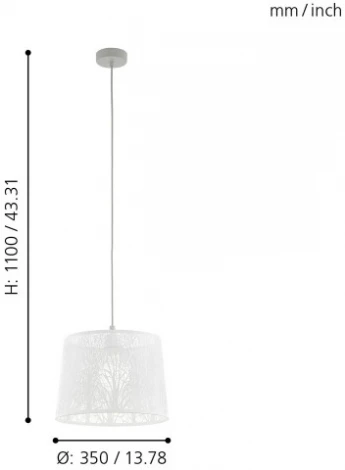 Подвесной светильник Eglo Hambleton 49489 (220V, на проводе, круглые)