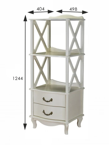 Этажерка Джульетта 2 уровня, дуб шампань Л от фабрики Mebelik