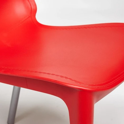 Стул GENIUS (mod 75) / 2 шт. в упаковке Tetchair (Металл,Пластик/Красный) арт.24495