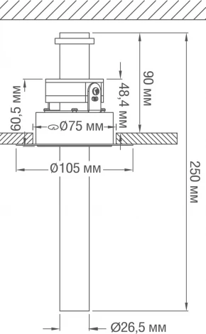 Встраиваемый светильник Donolux Ray DL18151R9W1B (LED, 220V)