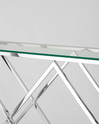 Консоль Stool Group ИНСИГНИЯ 115*30 серебро УТ000001502