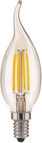 Лампочка светодиодная филаментная прозрачная свеча на ветру E14 9W Elektrostandard Свеча на ветру F BLE1441