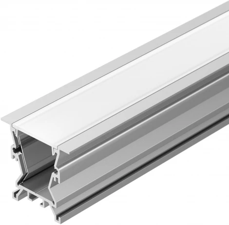 Профиль с экраном ALU-WIDE-FL-H35-2000 ANOD+FROST (Алюминий) 027887 Arlight