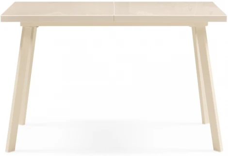 Стеклянный стол Woodville Маккензи 120(150)х70х77 кремовый 551089