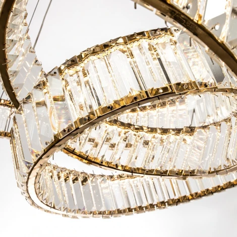 Подвесной светильник светодиодный хрустальный с регулировкой цветовой температуры Modelux MODESTYLE MS.9030.900 BS