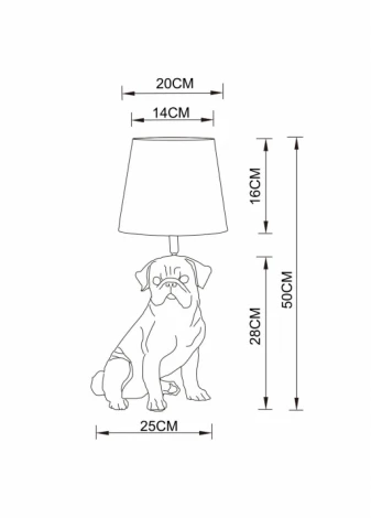 Интерьерная настольная лампа Arte Lamp Bobby A1512LT-1BK