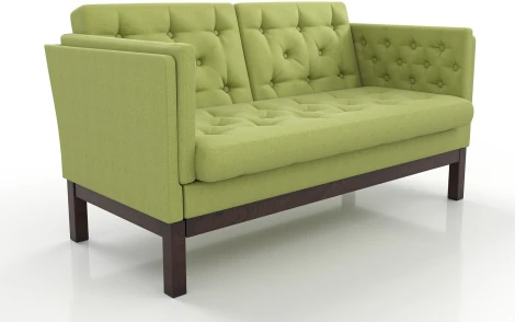 Диван Arsko Айверс М венге зеленая рогожка