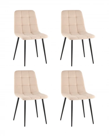 Стул Одди Original велюр бежевый 4 шт. Stool Group УТ000042313