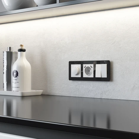 Выключатель двухклавишный (белый матовый) Werkel W1120061 (a059271)