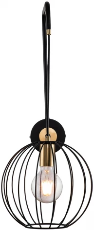Бра Quebec 10176/1A E27*60W Black/Brass (220V, шар)