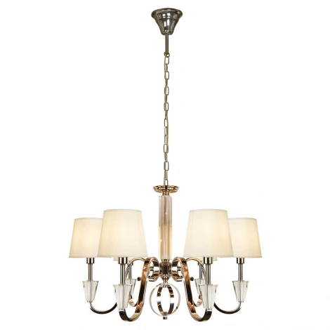 Подвесная люстра iLamp Alesti P2424-6 Nickel (220V, на цепи)