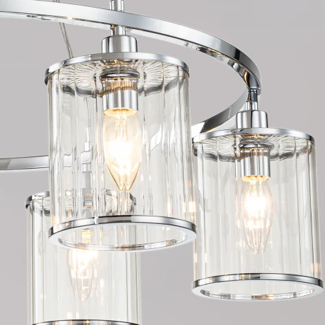 Подвесная люстра ILLUMICO IL1182-6P-79 CR (220V, на тросе)