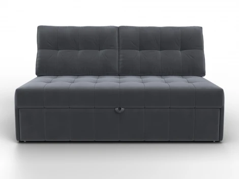 Диван прямой Лига-107 (140) (ЛДСП,Брус,Фанера,Велюр/Серый) Лига Диванов 134909