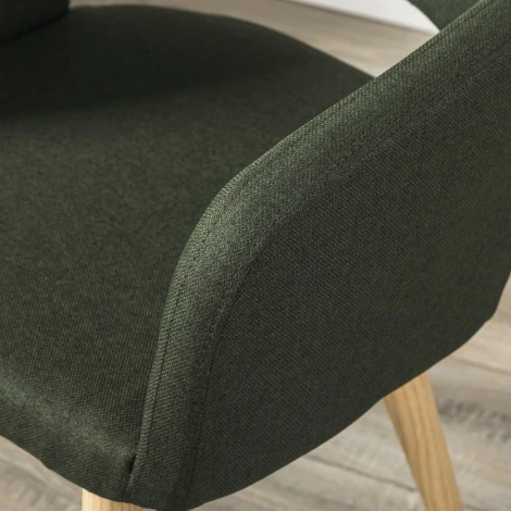 Стул R-Home Oscar тёмно-зеленый/нат.дуб