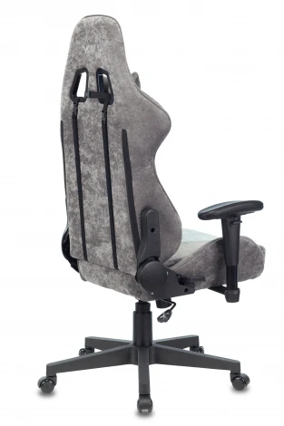 Кресло игровое Zombie VIKING X Fabric серо-голубой с подголов. крестовина пластик