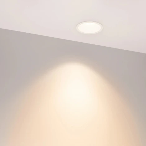 Встраиваемый точечный светильник светодиодный MS-HARBOR-R82-10W Warm3000 (WH, 50 deg, 230V) (Arlight, IP20 Металл) 048276