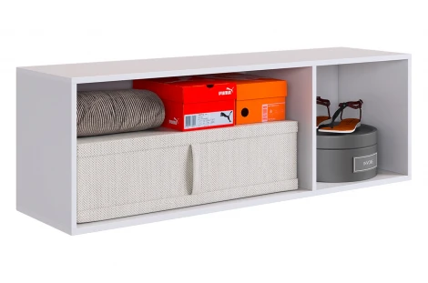 Антресоль трехдверная L1200 Баско Mebelson (ЛДСП/Светлое дерево) арт.173775,2552