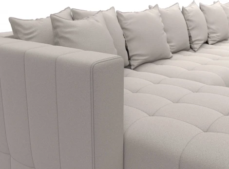 Диван П-образный Лига-052 НПБ МегаЛонг Лига Диванов (Замша) арт.128883