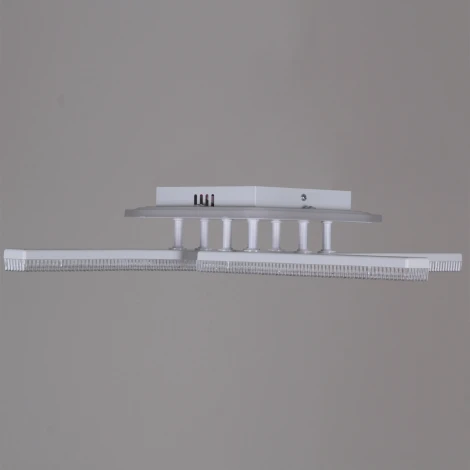 Потолочная люстра светодиодная на штанге с пультом с регулировкой цветовой температуры, яркости и ночным режимом Reluce 64430-0.3-04C WH