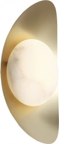 Светильник настенный ST Luce Pearl SL6229.201.01 Золотистый/Алебастр LED 1*7W 3000K