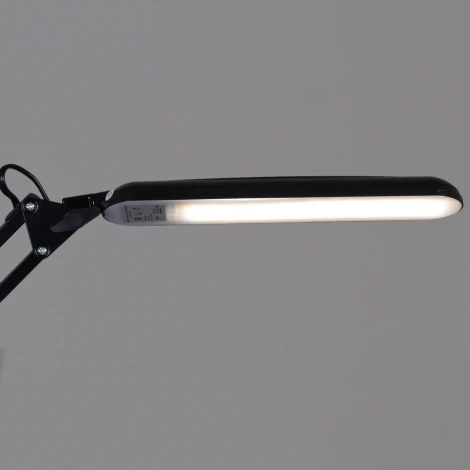 Офисная настольная лампа светодиодная на струбцине с регулировкой цветовой температуры Reluce 00005-0.7-01HV BK