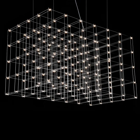 Подвесная люстра Quasar Cosmos Square LED pendant light ImperiumLoft 40,244 (252289-22)