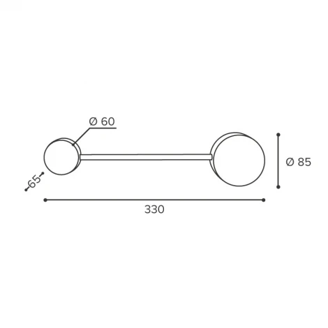 Настенный светильник Wolta WSL-GX53/13ST под лампу GX53 Черный MOLECULE