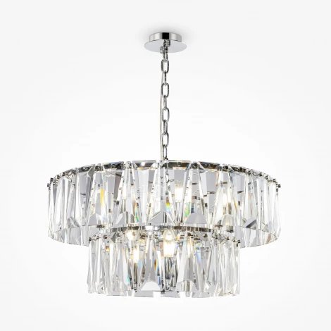 Подвесная люстра Maytoni Puntes MOD043PL-12CH (220V, на цепи, круглые)