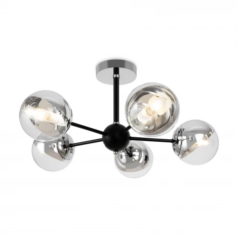Потолочная люстра на штанге Freya Sonnet FR5271PL-05B шарики