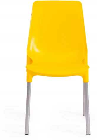 Обеденный стул Tetchair GENIUS (Металл,Пластик/Желтый,Хром) 19112