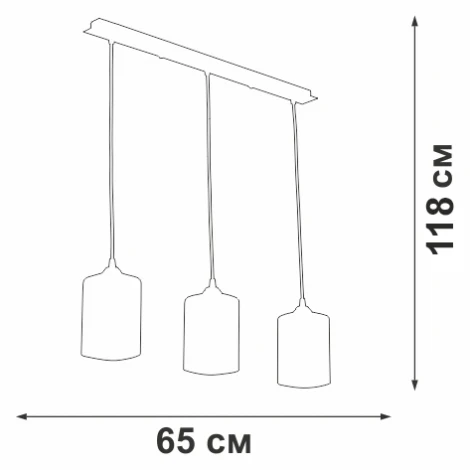 Подвесной светильник Vitaluce V4923-1/3S (220V, на проводе)