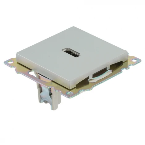 Розетка HDMI (серебро) Stekker Катрин 50061