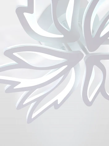 Потолочная люстра светодиодная с пультом ДУ 120W, белый, LED Natali Kovaltseva Rif LED LAMPS 81118/5C (регулировка яркости, 220V)