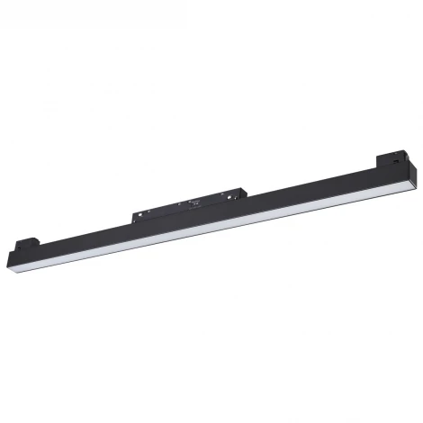 Трековый светильник светодиодный для низковольтного шинопровода Novotech Flum 359619 черный с переключ. цв. темпер. IP20 LED 3000К\4000К\6000К 20W 48V