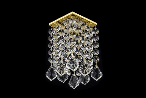 Встраиваемый светильник хрустальный Dio D'Arte Tayo Gold GU10.5.14.8x8.122 G