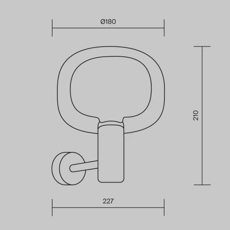 Бра Maytoni Vision MOD411WL-01G (220V)