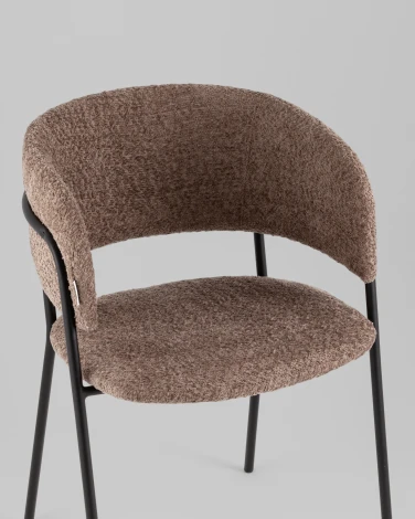 Кресло Нэлли New, букле коричневый Stool Group арт.УТ000039410