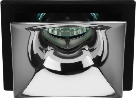 Встраиваемый точечный светильник ЭРА KL102 BK/CH (12V)