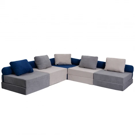 Модульный бескаркасный диван Dreambag Space Серый 4723300