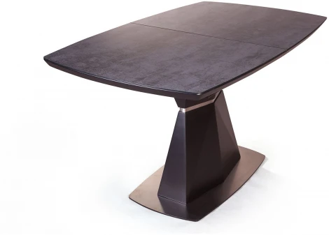 Стол раскладной Diamond (160+40) глазурованное стекло, чёрный Top Concept 2000000001104