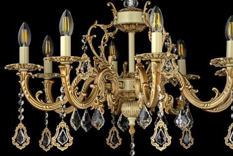 Подвесная люстра Arti Lampadari Falcone E 1.1.8.600 CG (220V, на цепи, подсвечник, свеча)