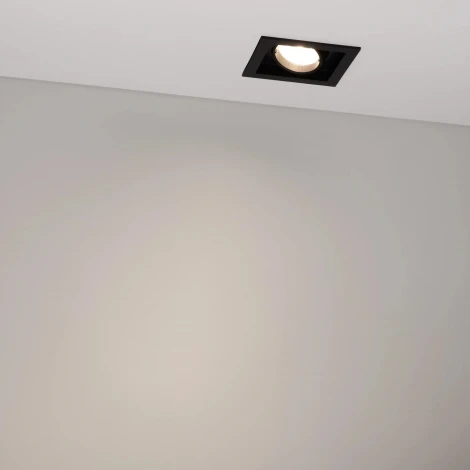 Встраиваемый светильник светодиодный MS-VORTEX-BUILT-S90x90-12W Day4000 (BK-BK, 40 deg, 230V) (Arlight, IP20 Металл) 057962